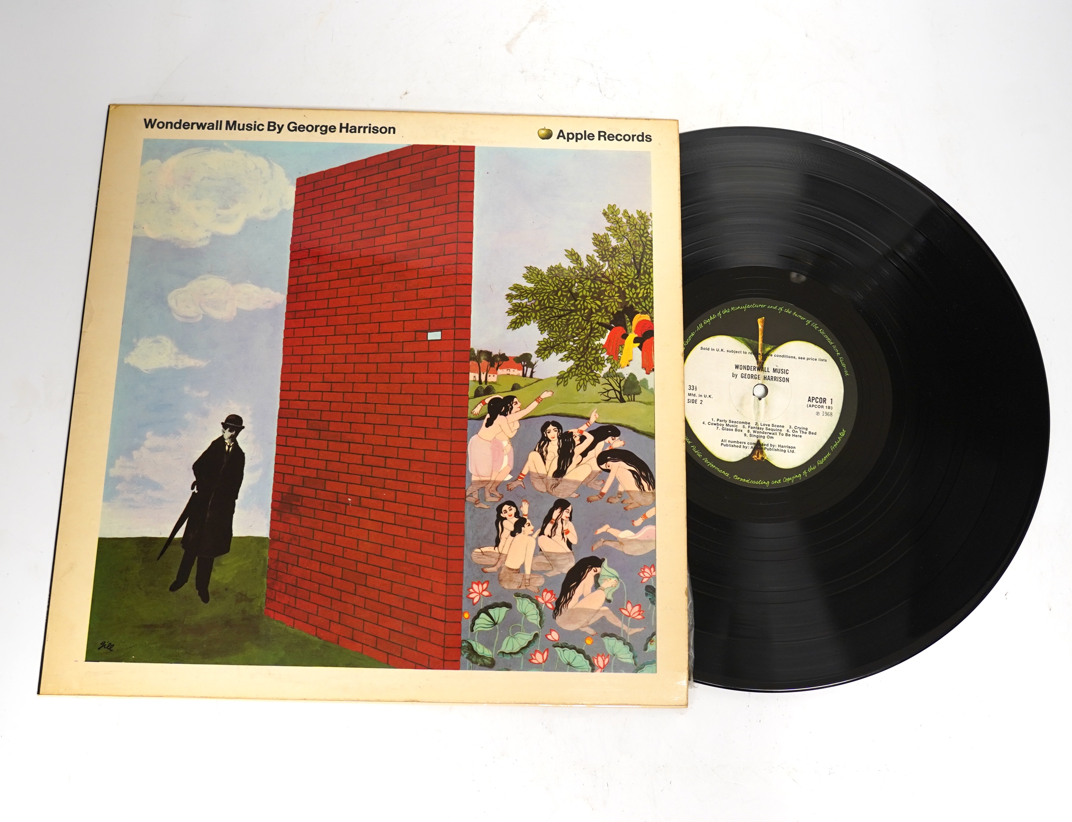 George Harrison; Wonderwall Music on Apple label APCOR1, with insert sheet (missing inner sleeve)